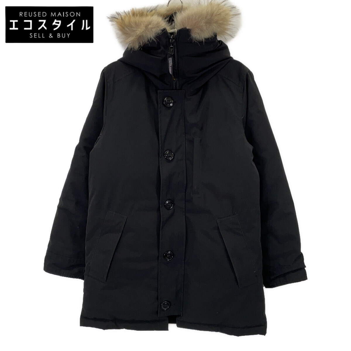 CANADA GOOSE カナダグース 【国内正規（株）グリフィンインターナショナル】3425JM VANCOUVERバンクーバー ダウンジャケット ジャケット M/M ブラック メンズ 【中古】