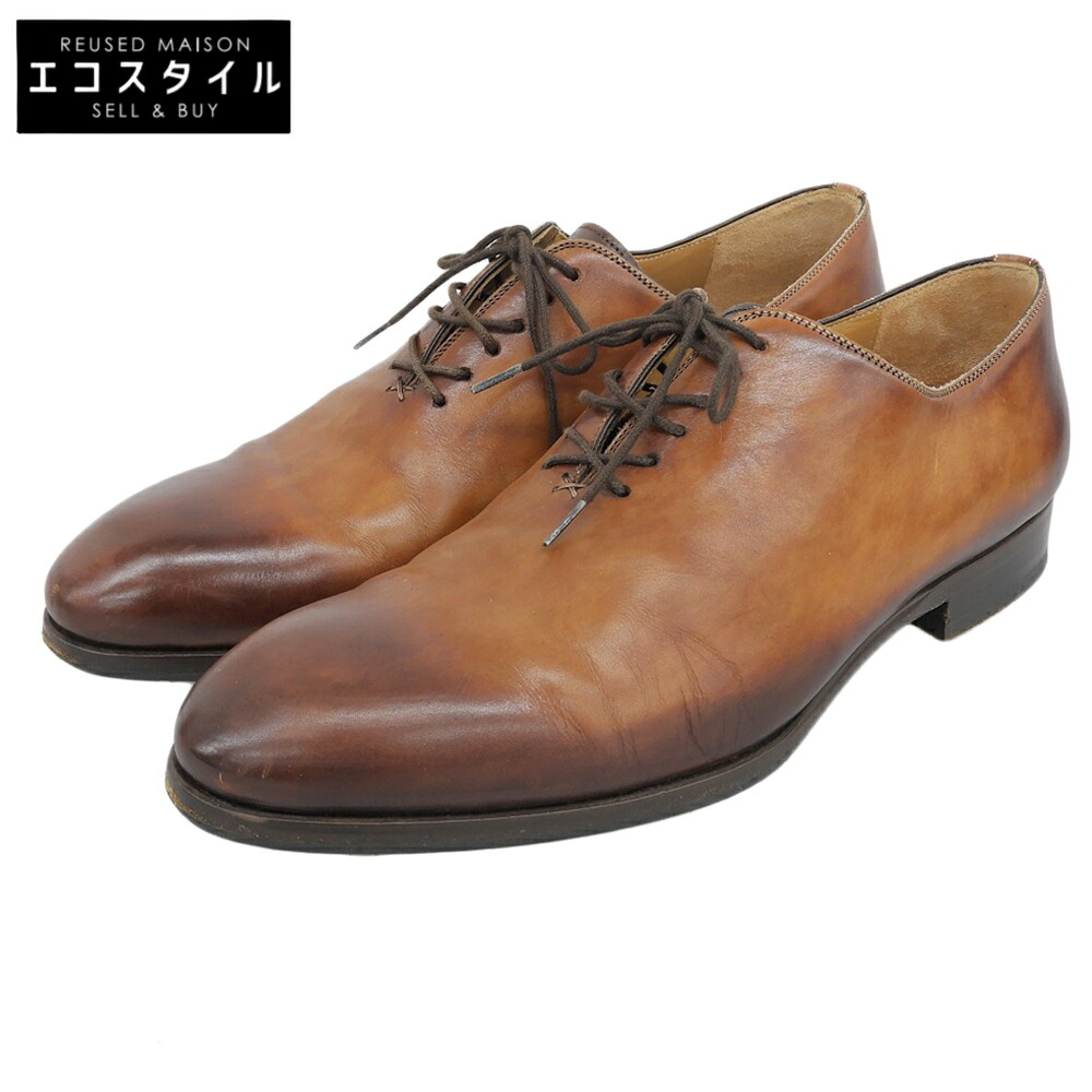 MAGNANNI マグナーニ 大広間とり捨てる プレーントゥ レースアップシューズ メンズ 赤銅色 41 19085 シューズ   41 赤銅色 メンズ 【中古】