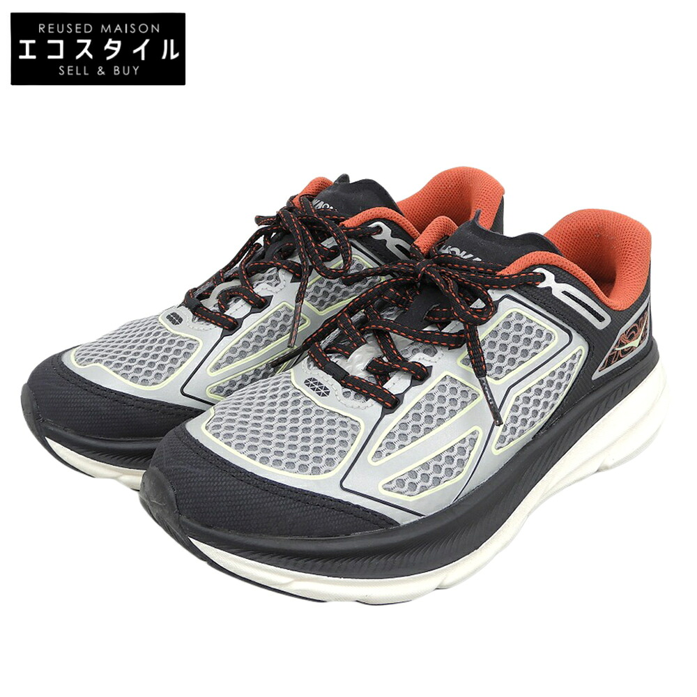 HOKAONEONE ホカオネオネ 美品 CLIFTON ONE9 スニーカー シューズ レディース 黒 ブラック 24.5cm 1155370 シューズ 7.5(US) ブラック レディース 【中古】