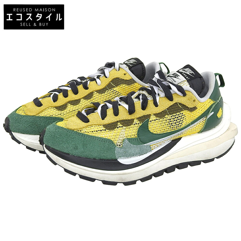 NIKE ナイキ 周遊旅行黄色 ヴェイパーワッフル シューズ メンズ 緑であること×黄色 27.5珊 CV1363-700 シューズ   27.5 緑であること/黄色 メンズ 【中古】