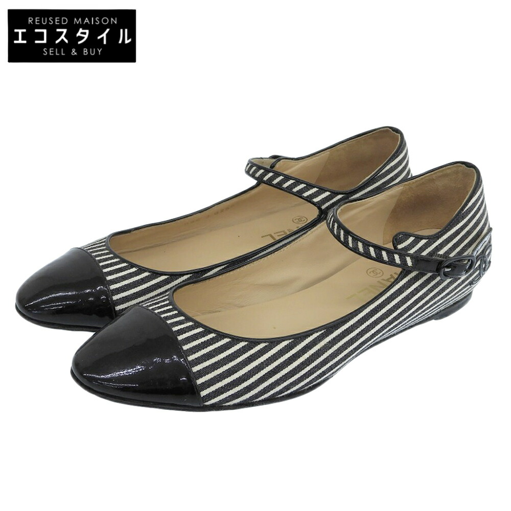 楽天市場】CHANEL シャネル G29019 カメリア フラットシューズ 38C