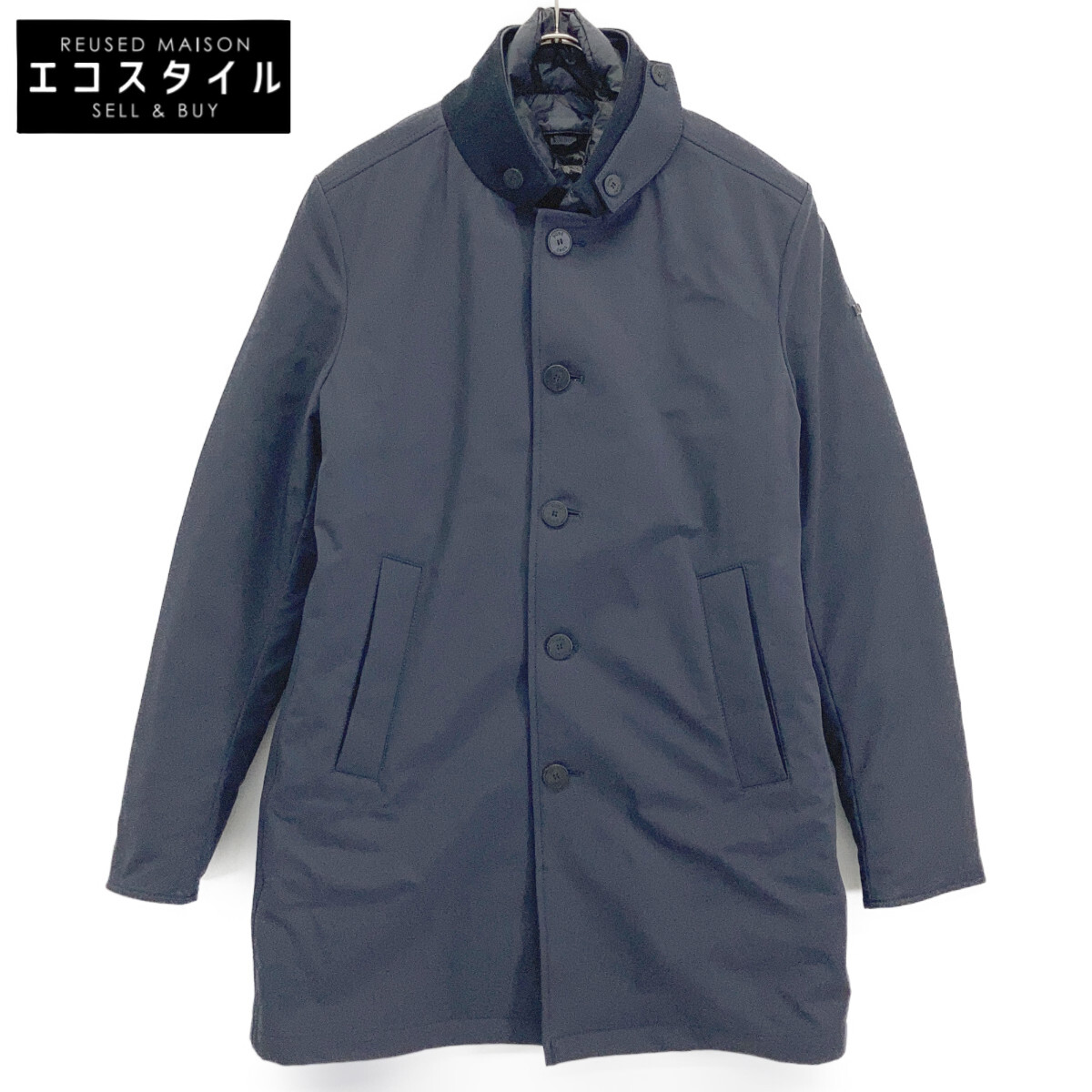 DUNO デュノ ネイビー PALLADIUM ダウンコート コート 46 ネイビー メンズ 【中古】｜ブランドリユース エコスタイル