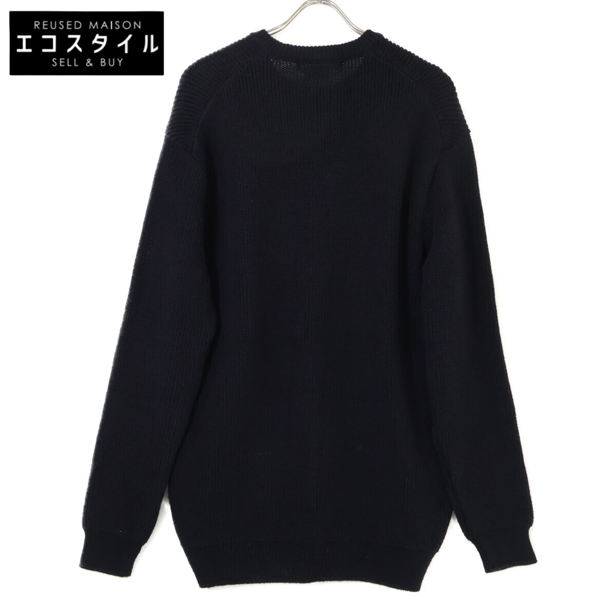 COMMEdesGARCONS COMMEdesGARCONS コムデギャルソンコムデギャルソン（コムコム） 【美品/24年製】RN-N518 労働者の一団のど首 編み物スウェーター トップス S 米国海軍 レディース 【中古】