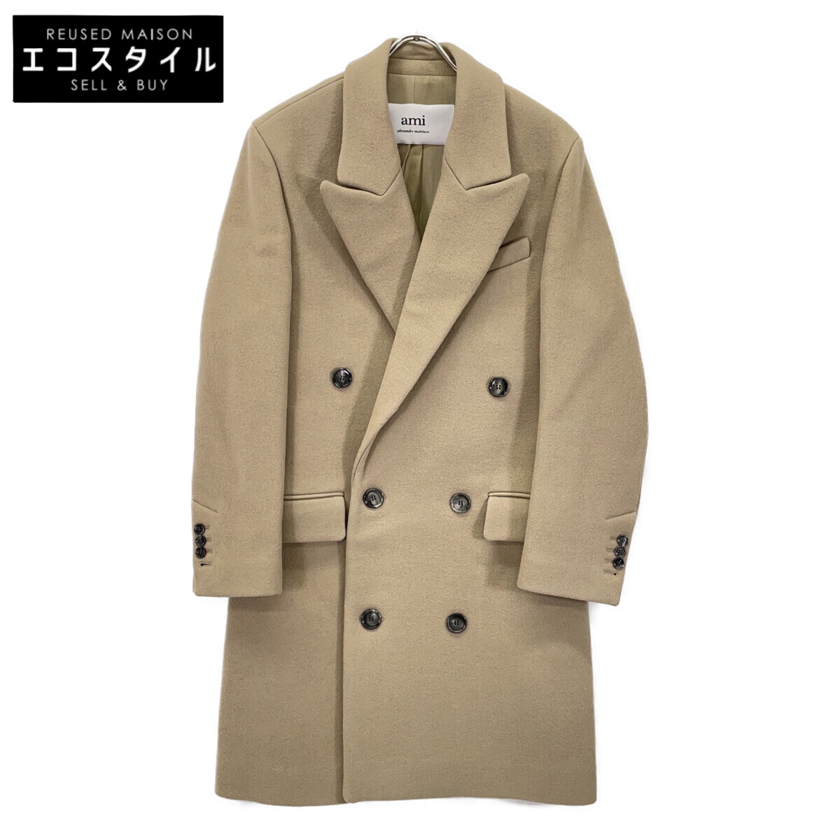 楽天市場】ami paris アミパリス ロングコート DOUBLE BREASTED COAT