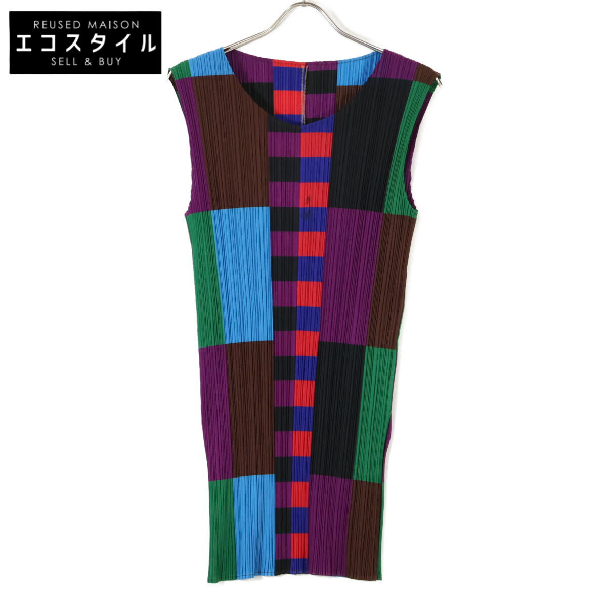 PLEATS PLEASE プリーツプリーズ PP14-JK354 マルチカラー チュニック プリーツ ワンピース ワンピース 3 マルチカラー レディース 【中古】