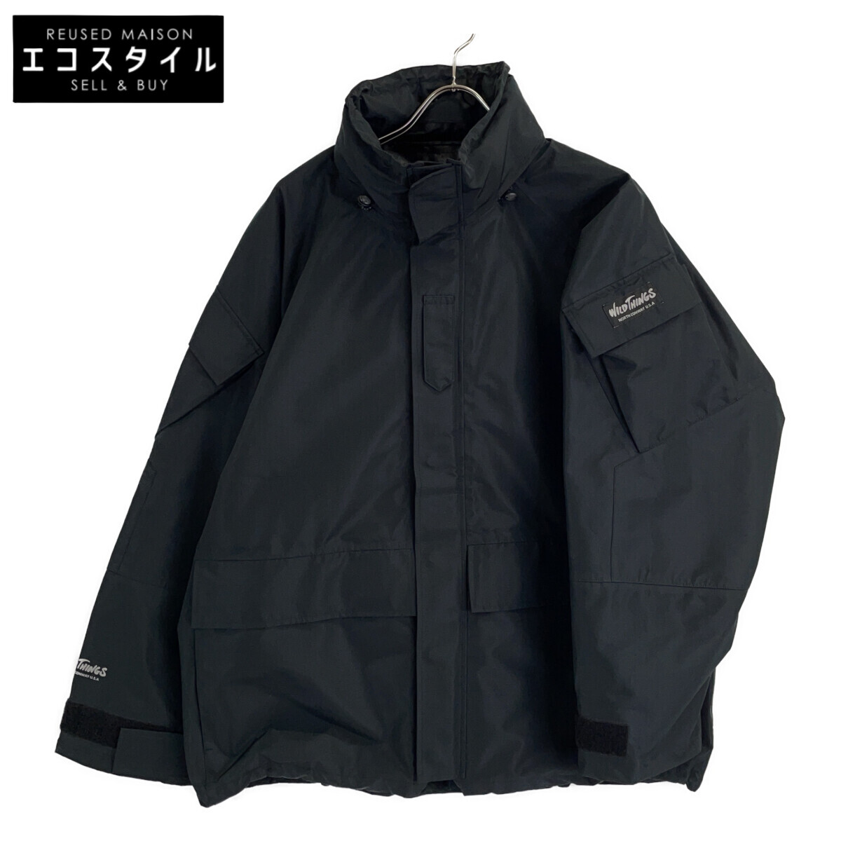 WILD THINGS ワイルドシングス 【×ARKnets 】WT22413SK 黒いこと Ecwcs Parka マウンテンパーカ 上衣   L 黒いこと メンズ 【中古】