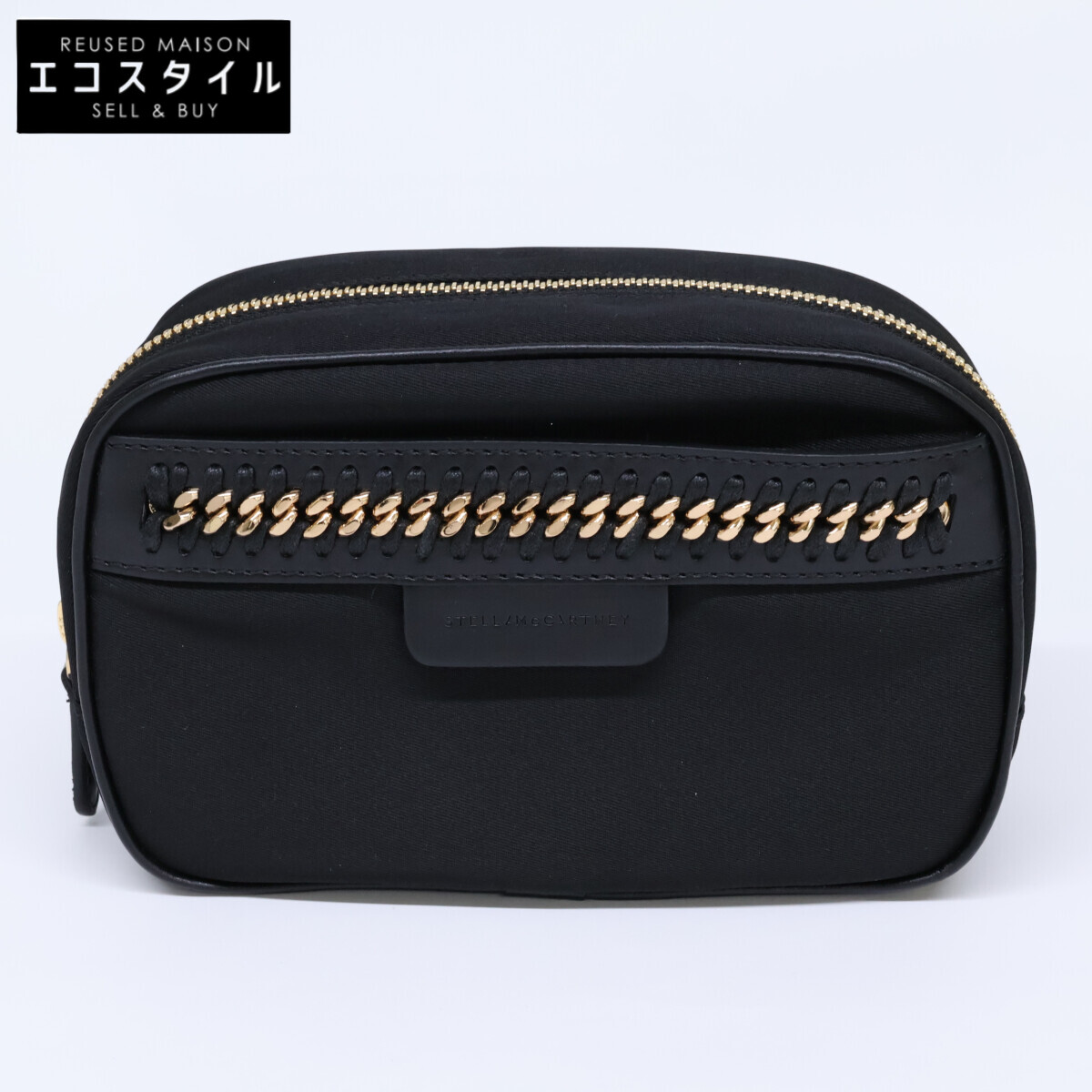 STELLA McCARTNEY ステラマッカートニー 【新品同様】469180 W9985 ファラベラ コスメ ポーチ ブラック レディース 【中古】