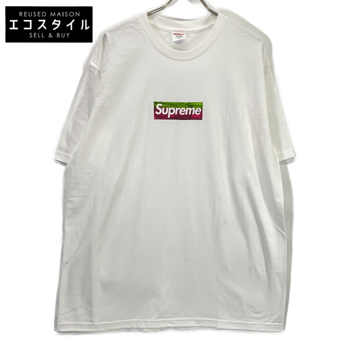 Supreme シュプリーム ホワイト Los Angeles Fire Relief Box Logo Tee トップス XL ホワイト メンズ 【中古】