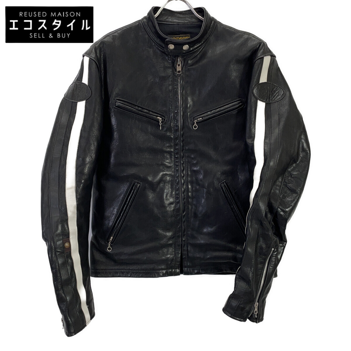 楽天市場】【VANSON】バンソン『レザーライダースジャケット size38