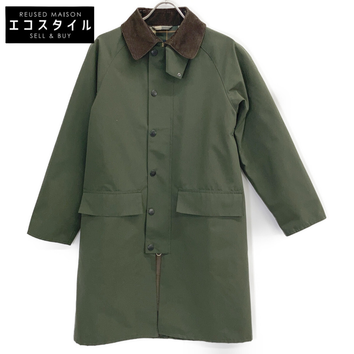 Barbour バブアー 2102125 バーレー ジップアップジャケット 上衣   34 カーキ メンズ 【中古】