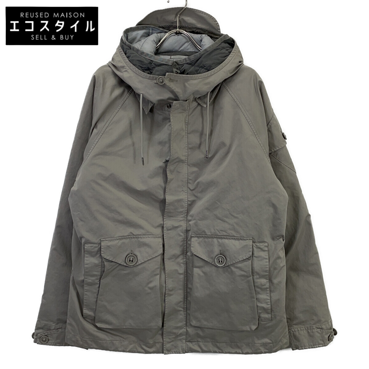 C.P.COMPANY シーピーカンパニー 19CMOW189A-110089G グレー TOTAL ECLIPSE ゴーグル フーデットジャケット ジャケット L グレー メンズ 【中古】｜ブランドリユース エコスタイル