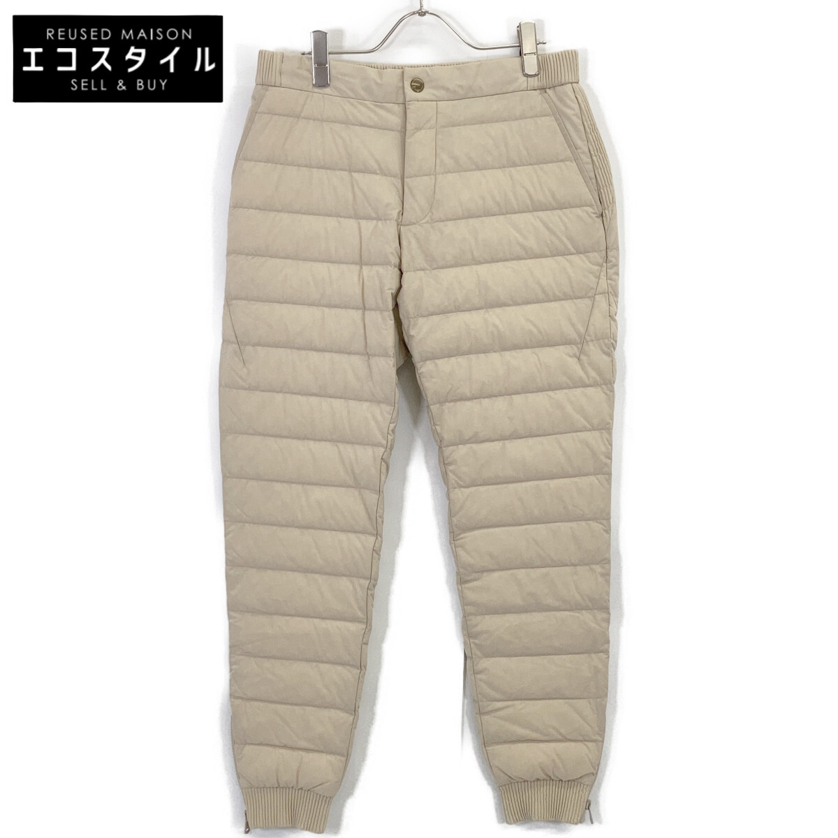 1piu1uguale3 ウノピゥウノウグァーレトレ MRP631-NYU105 ﾍﾞｰｼﾞｭ 4WAY RIB ZIP PT DOWN ﾀﾞｳﾝｲｰｼﾞｰﾊﾟﾝﾂ ボトムス IV ベージュ メンズ 【中古】