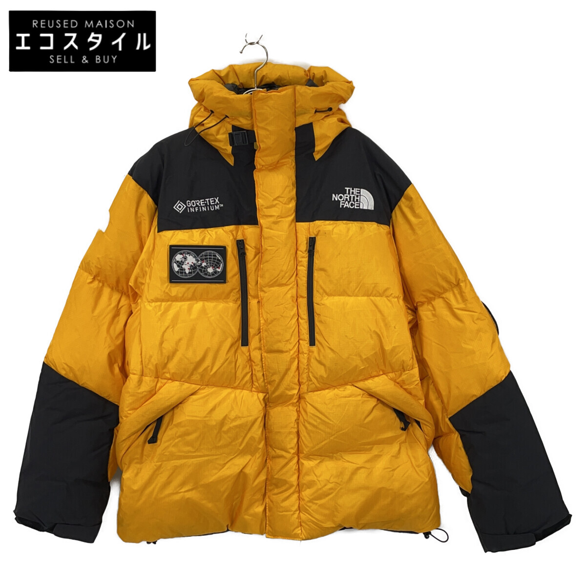THE NORTH FACE ノースフェイス 19AW NF0A3MJB 7SE HIMALAYAN PARKA GTX ジャケット XL イエロー×ブラック メンズ 【中古】