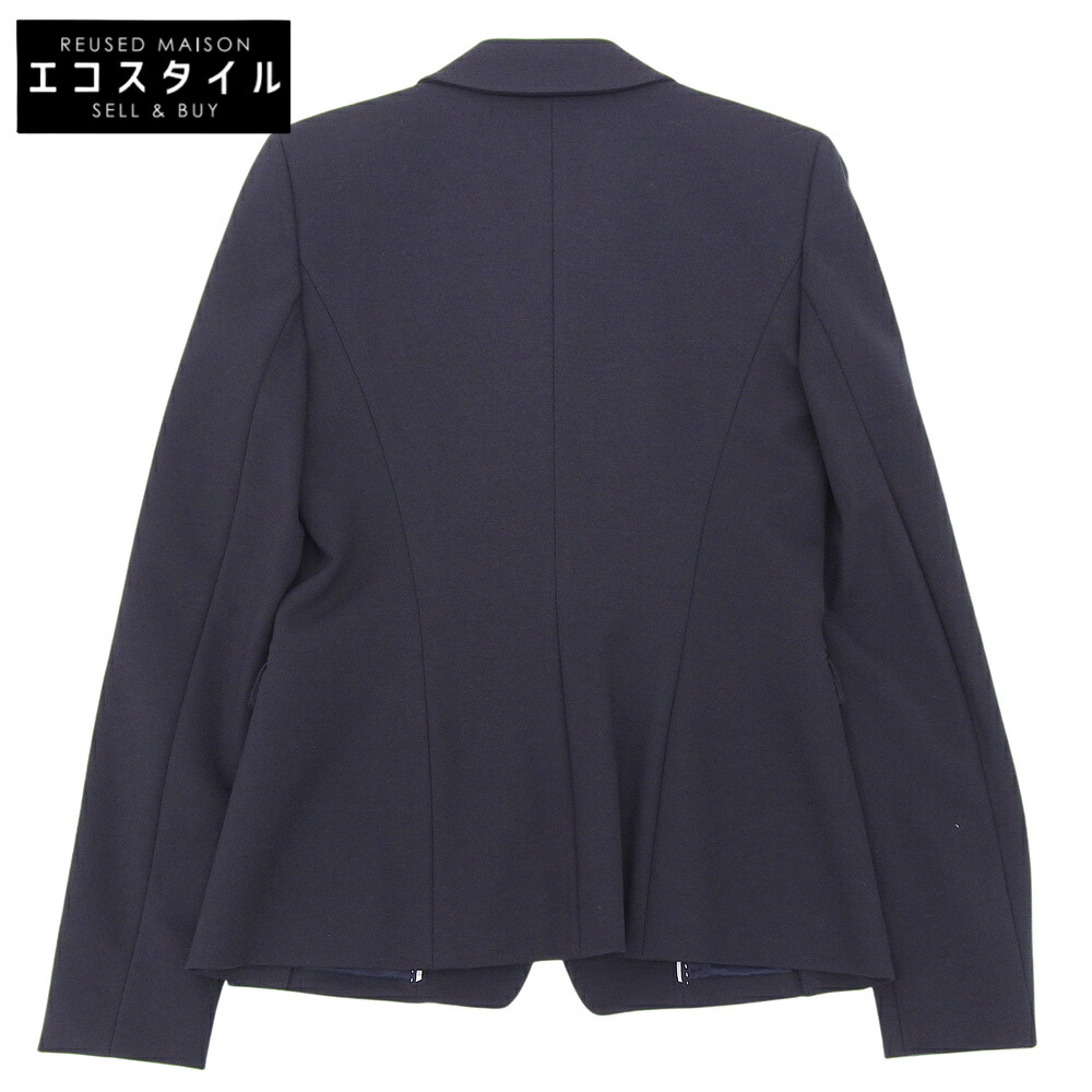 ESCADA エスカーダ 美品 サイドボタン テーラードジャケット レディース ブラック 36 5026970 ジャケット 36 ブラック レディース 【中古】