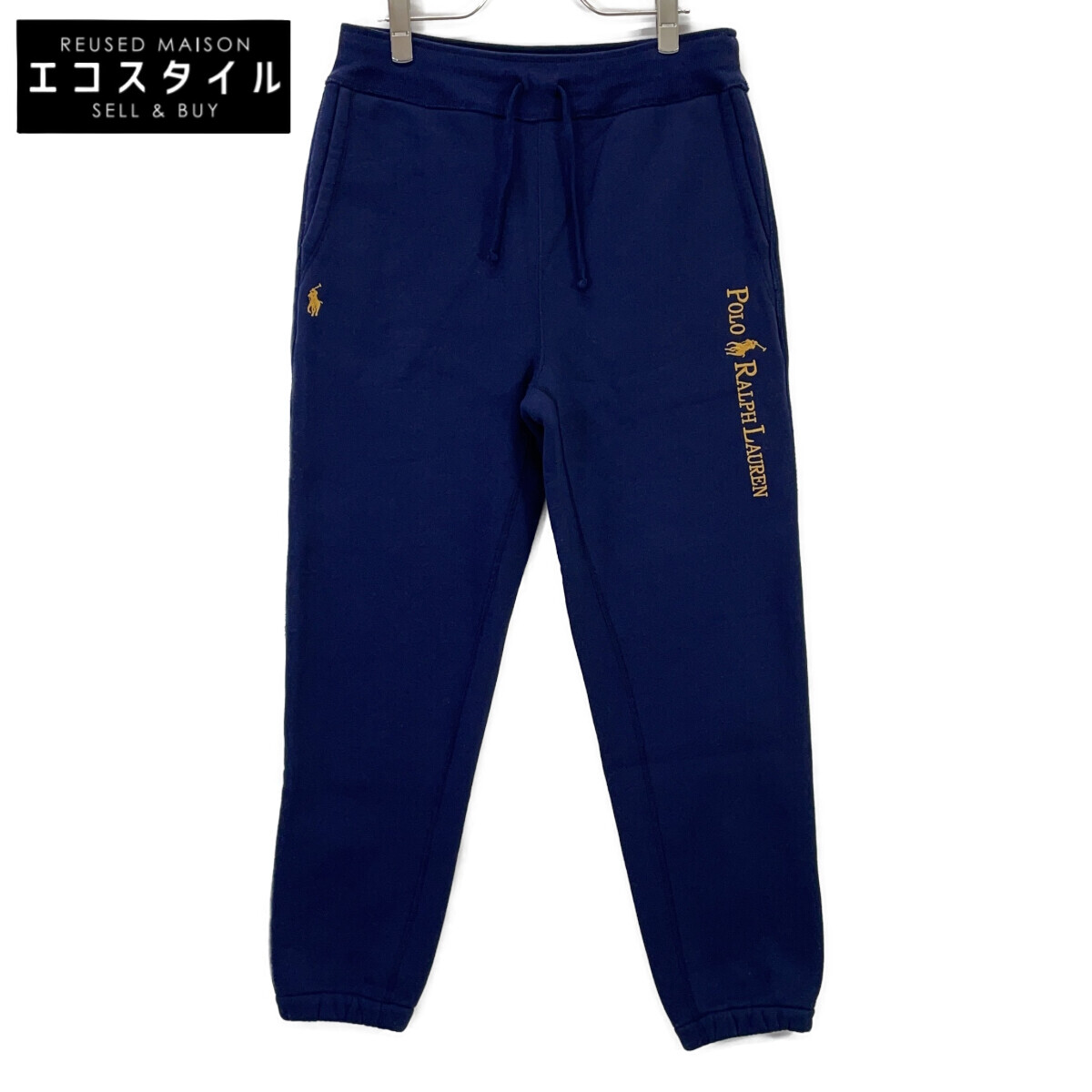 POLO RALPH LAUREN ポロ ラルフローレン ×ﾋﾞｰﾑｽ別注 ﾈｲﾋﾞｰ ｽｳｪｯﾄﾊﾟﾝﾂ ボトムス S 米国海軍 メンズ 【中古】