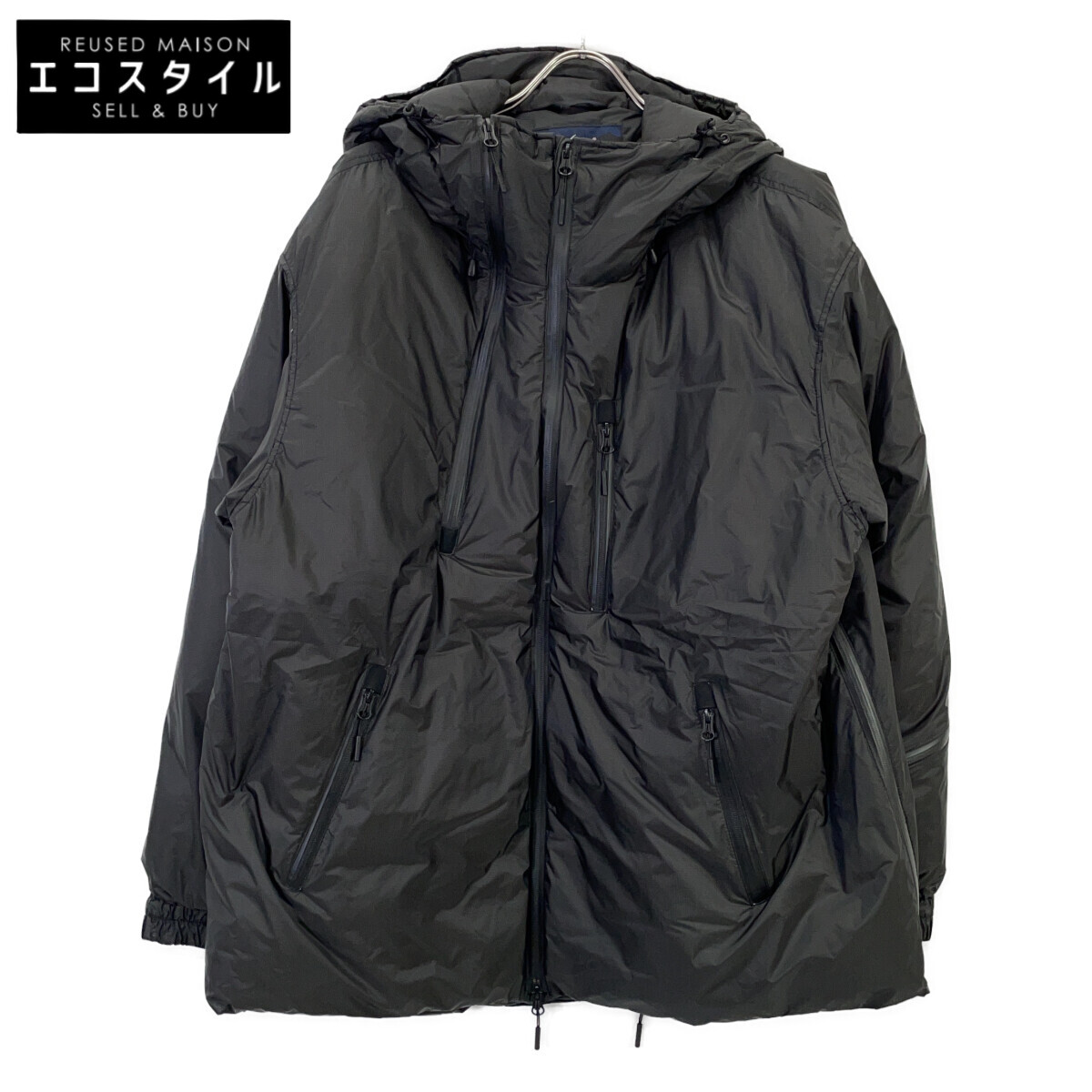 NANGA ナンガ ×エンジアドガーメンツ別注 黒いこと ジップ 落ち込む上衣 上衣   M 黒いこと メンズ 【中古】