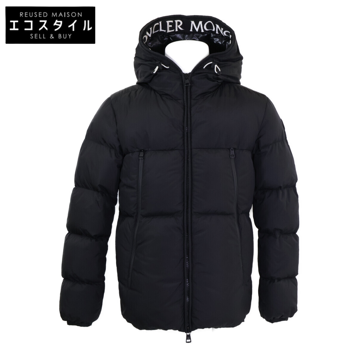 MONCLER モンクレール ブラック MONTCLA モンクラ ダウンジャケット ジャケット 1 ブラック メンズ 【中古】