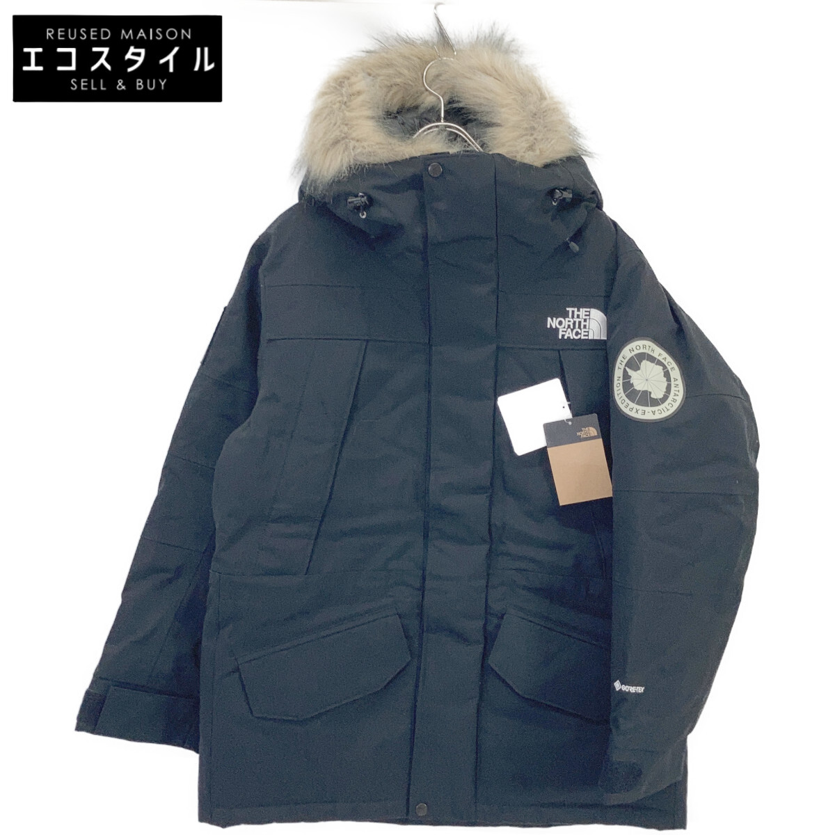 THE NORTH FACE 北の方人間の顔 ND92342 黒いこと GORE-TEX ANTARCTICA PARKA/アンタークティカパーカ 厚地の外套   M 黒いこと メンズ 【中古】