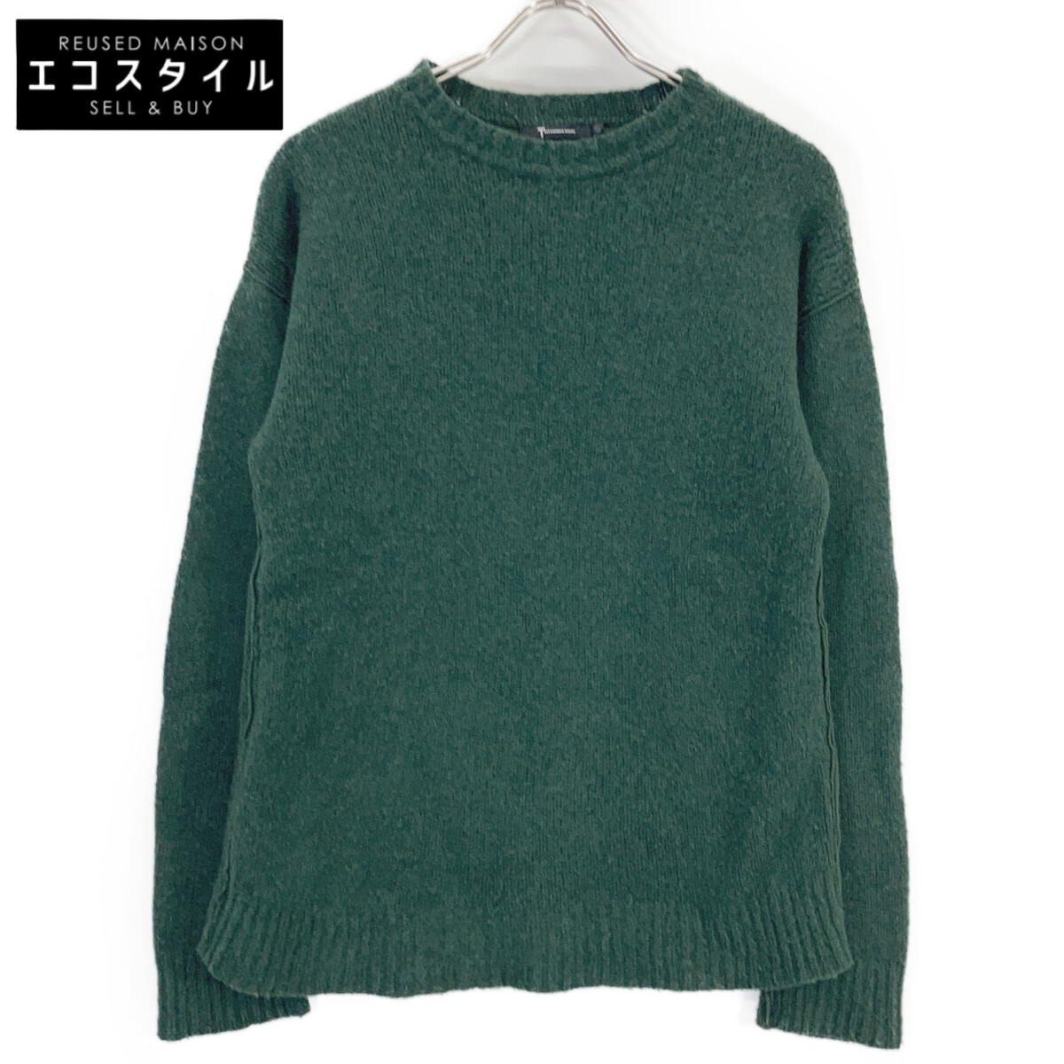ALEXANDER WANG アレキサンダーワン 11794 緑であること 羊毛 編み物 トップス   XS 緑であること メンズ 【中古】