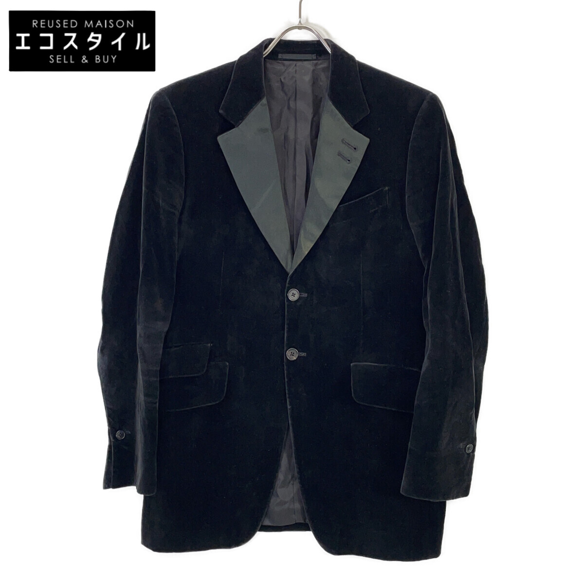 PaulSmith ポールスミス FS-ST-47631 ﾌﾞﾗｯｸ 裏地ﾌﾛｰﾗﾙ柄 ﾍﾞﾛｱ 2Bﾃｰﾗｰﾄﾞｼﾞｬｹｯﾄ ジャケット L ブラック メンズ 【中古】 10,366円