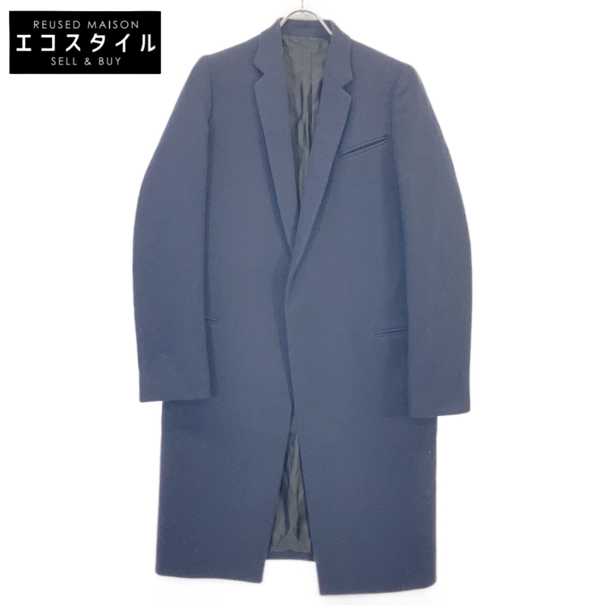 CELINE セリーヌ 28H28-7165 ﾌｨｰﾋﾞｰ期 ｸﾛﾝﾋﾞｰｺｰﾄ ﾈｲﾋﾞｰ コート 34 ネイビー レディース 【中古】 56,034円