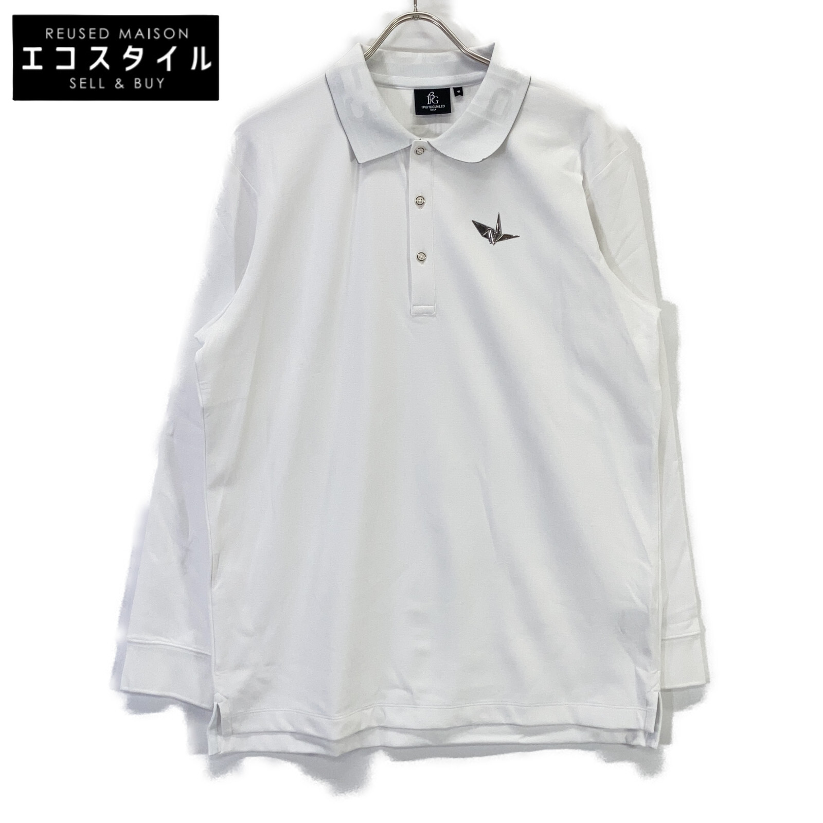 1piu1uguale3 ウノピゥウノウグァーレトレ 【GOLF】GRT204-POE475 ﾎﾜｲﾄ G.L/S POLO COLLARE 長袖ﾎﾟﾛｼｬﾂ トップス VI ホワイト メンズ 【中古】 8,122円