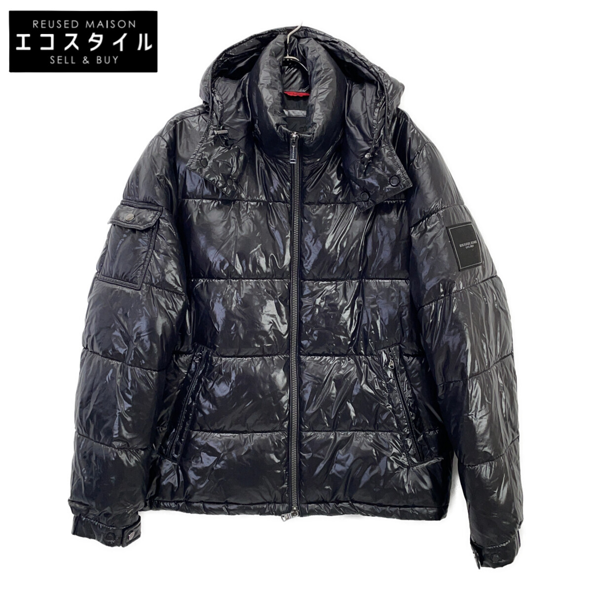 MICHAEL KORS マイケルコース MC69103 ﾌﾞﾗｯｸ ﾀﾞｳﾝｼﾞｬｹｯﾄ ジャケット M ブラック メンズ 【中古】