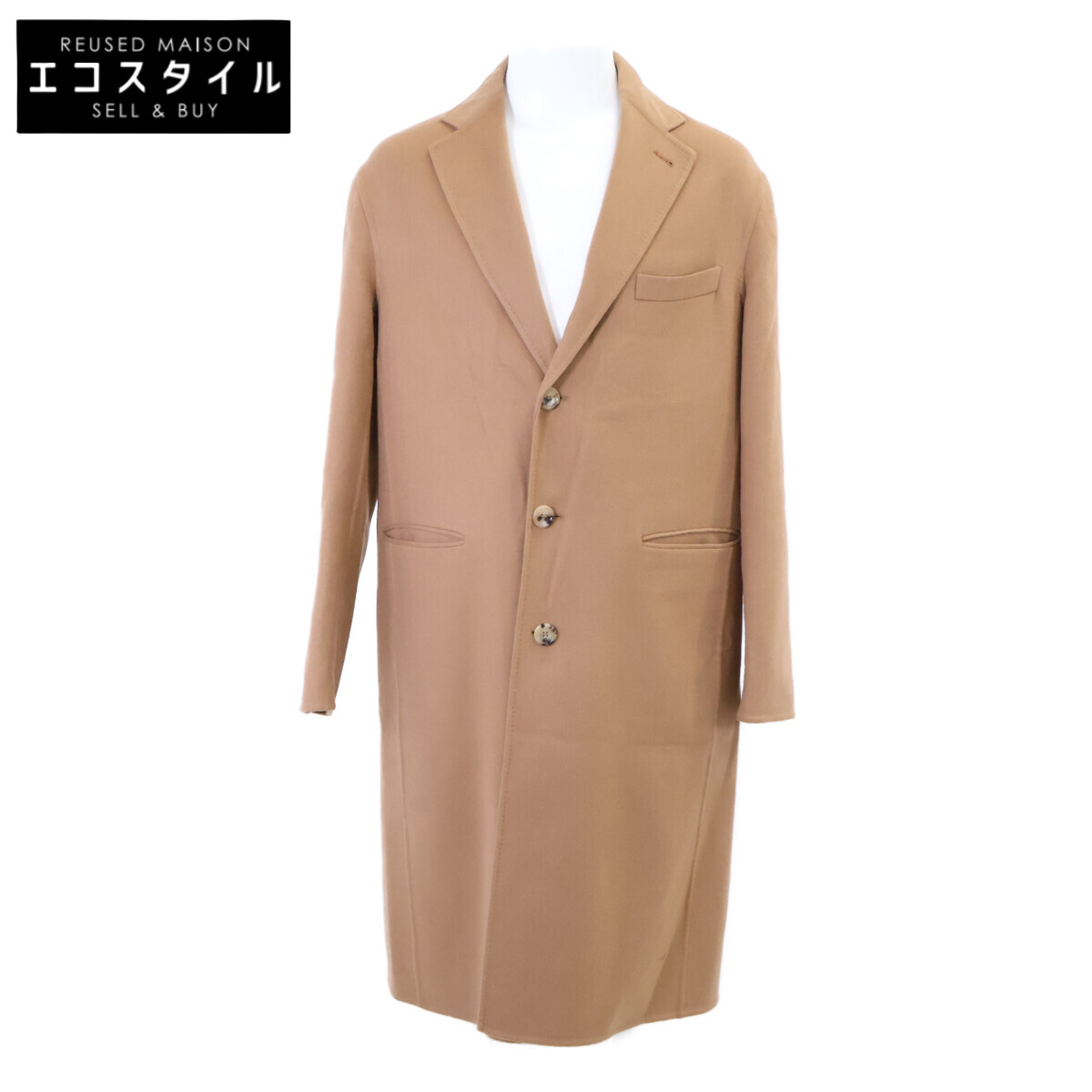GUCCI グッチ 【美品/国内正規】762017 ZAKE3 ウールカシミヤ チェスター コート 48 ブラウン メンズ 【中古】|ブランドリユース エコスタイル
