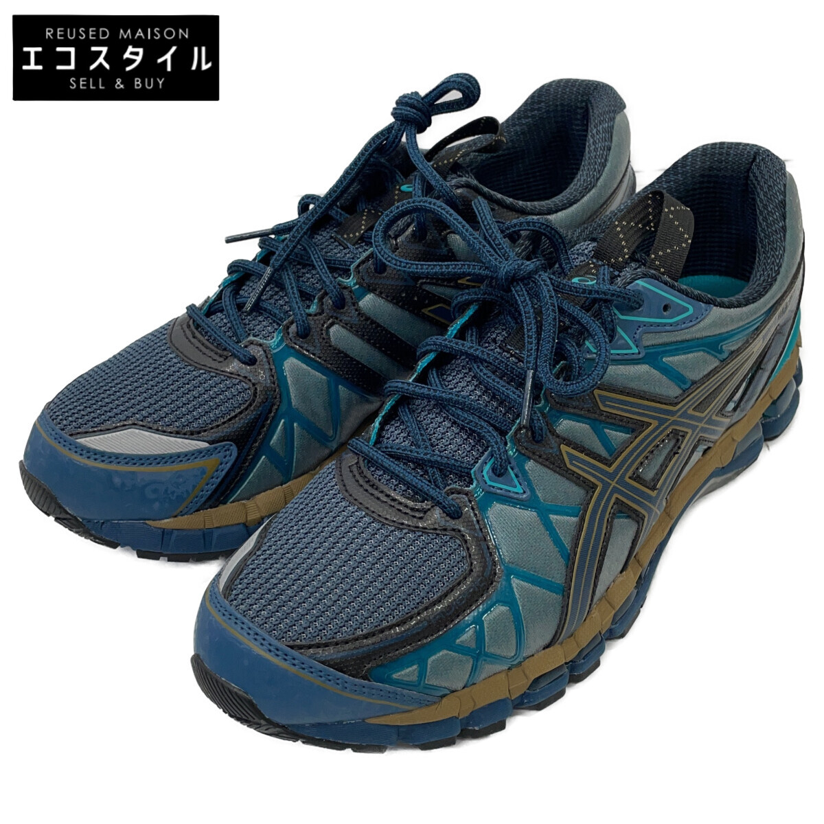 asics アシックス UB10-GEL-KAYANO20 ｲﾝﾃﾞｨｺﾞFOG ｽﾆｰｶｰ シューズ 28.5 インディゴ メンズ 【中古】