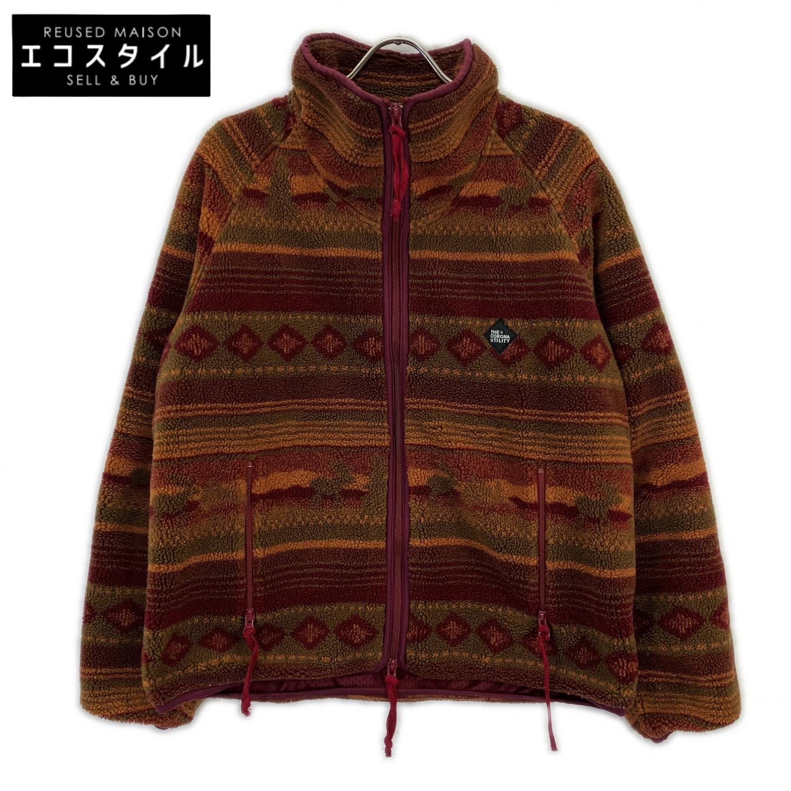 THE CORONA UTILITY コロナ ユーティリティ YAK LINER JACKET ﾌﾘｰｽ/ﾎﾞｱｼﾞｬｹｯﾄ ジャケット S ブラウン メンズ 【中古】