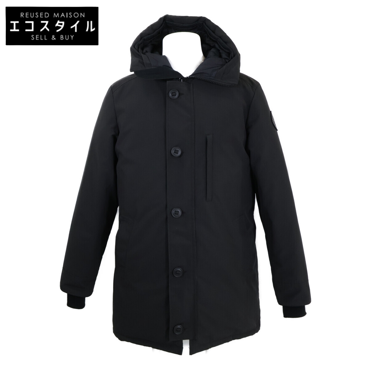 CANADA GOOSE カナダグース 【国内正規（株）カナダグースジャパン】2053MB Chateau Parka BLACK LABEL シャトーパーカ ブラックレーベル ダウンジャケット ジャケット L/G ブラック メンズ 【中古】
