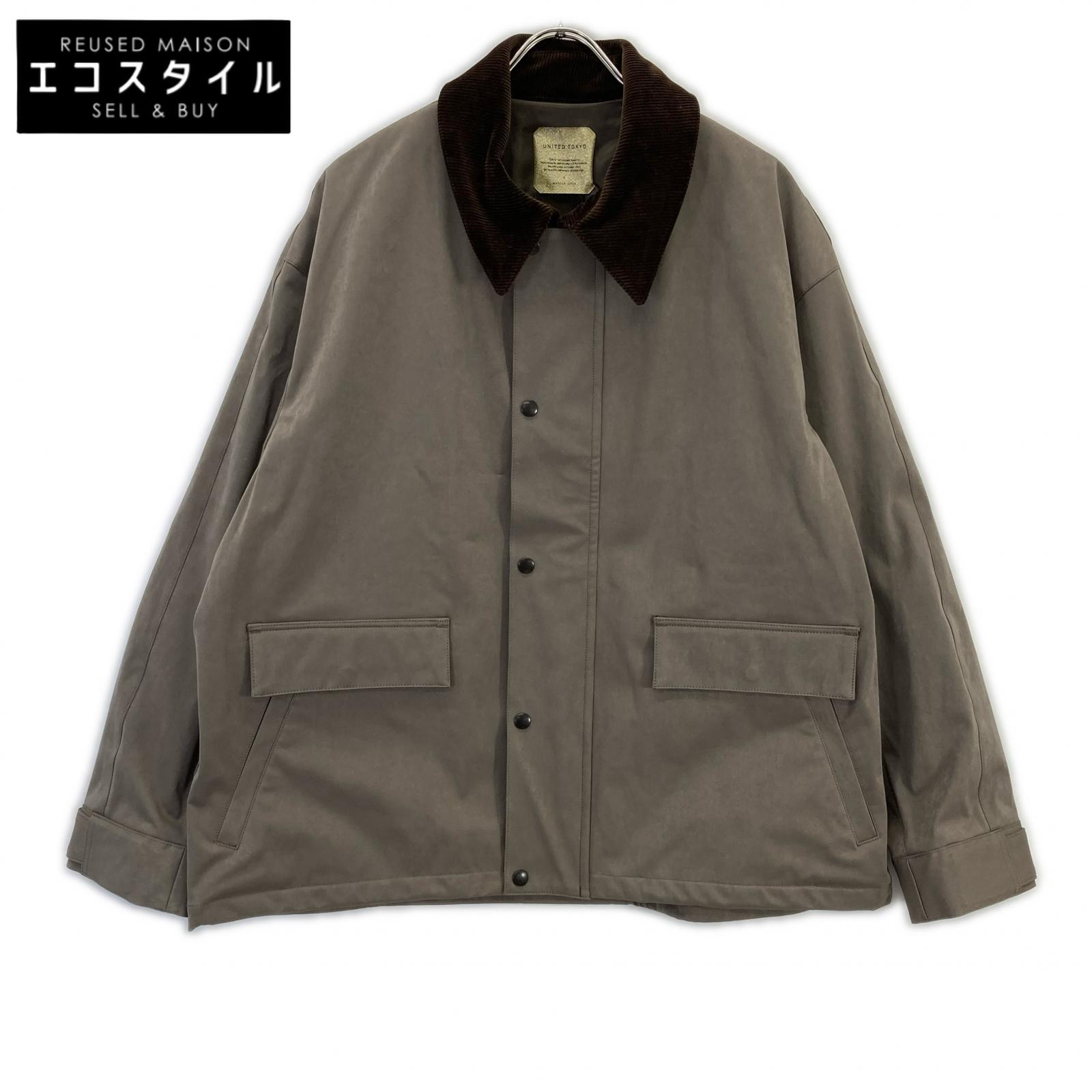 UNITED TOKYO ユナイテッドトウキョウ 134650002 ﾍﾞｰｼﾞｭ ﾊﾝﾃｨﾝｸﾞﾌﾞﾙｿﾞﾝ ジャケット L ベージュ メンズ 【中古】