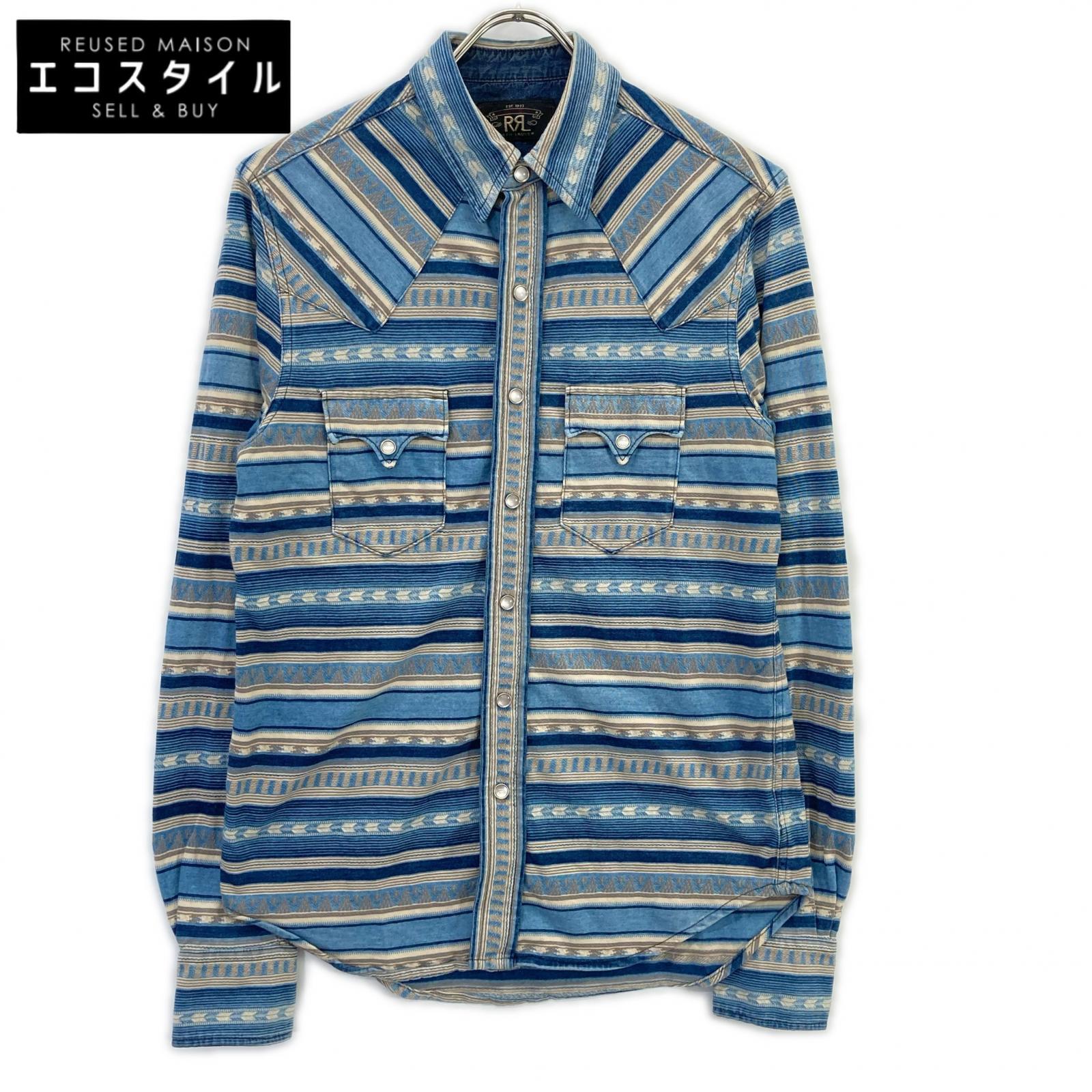 楽天市場】RRL ダブルアールエル 25SS インディゴデニムワークシャツ 