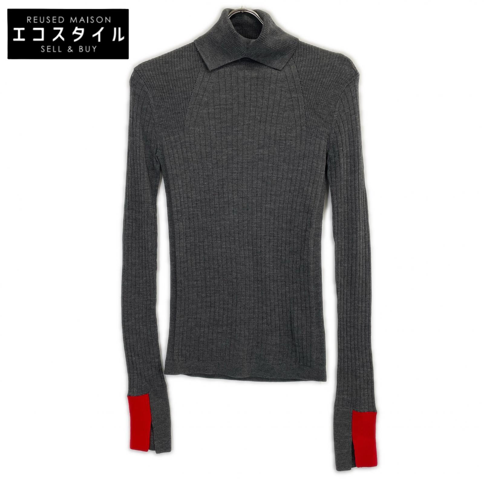 CINOH チノ 23WKN003 TURTLENECK TIGHT KNIT 編み物 トップス   38 薄墨色 レディース 【中古】