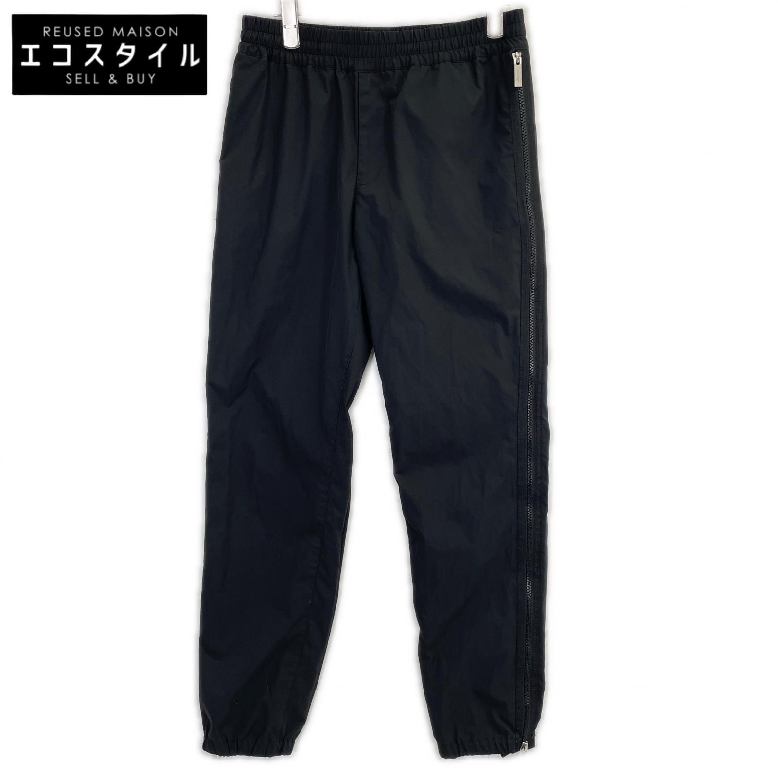 Calvin Klein カルバンクライン プラチナム サイドジップ ナイロンパンツ ボトムス M ブラック メンズ 【中古】