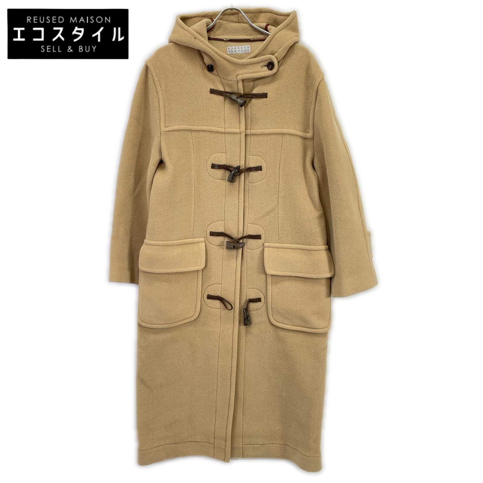 BARNEYS NEWYORK バーニーズニューヨーク 連合王国製 Moorbrook ムーアブルック出どころ ダッフル 厚地の外套 M ベージュ レディース 【中古】
