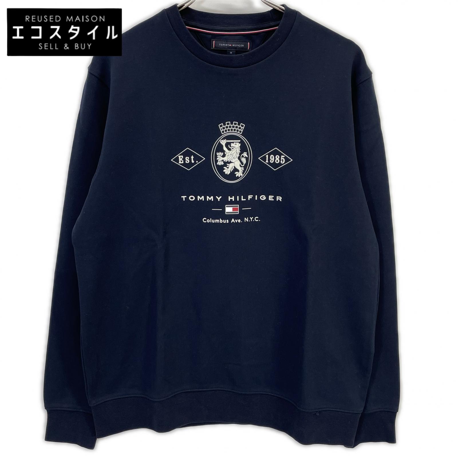 TOMMY HILFIGER トミーヒルフィガー MW40048 25年 ダイアモンドクレストグラフィックスウェットシャツ トップス   M 米国海軍 メンズ 【中古】