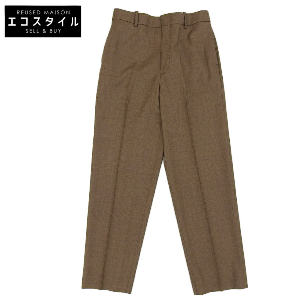 Erika Cavallini エリカカヴァリーニ 美品 erika cavallini エリカカヴァリーニ GUABELLO ウール スラックス パンツ ボトムス レディース ブラウン 40 ボトムス 40 ブラウン レディース 【中古】