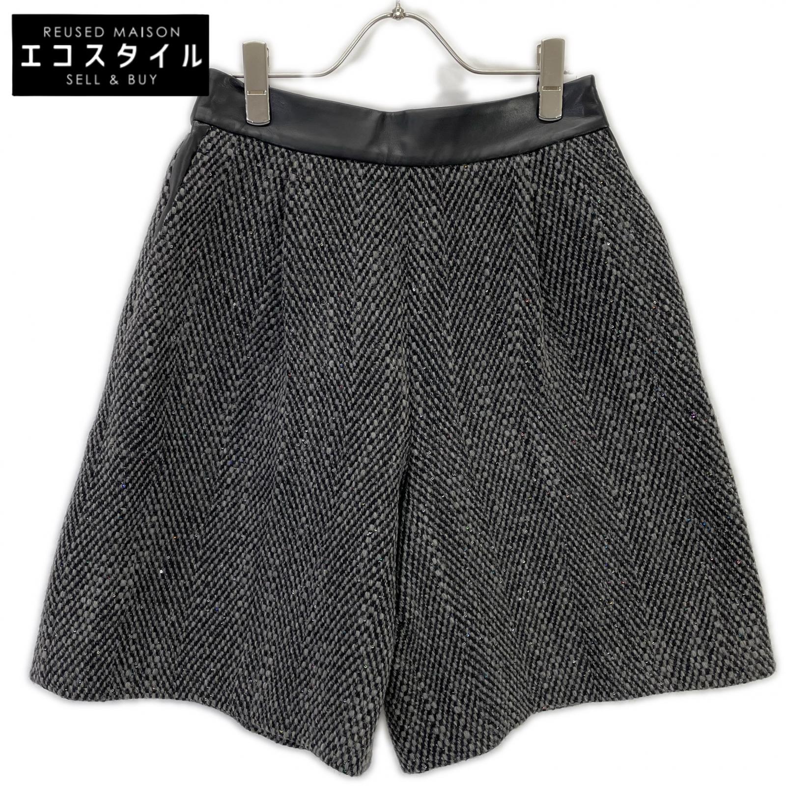 ADORE アドーア 531-4230104 24年製 ｸﾞﾚｰ ｽﾊﾟﾝｸﾞﾙﾂｲｰﾄﾞﾊﾟﾝﾂ ボトムス 38 グレー レディース 【中古】