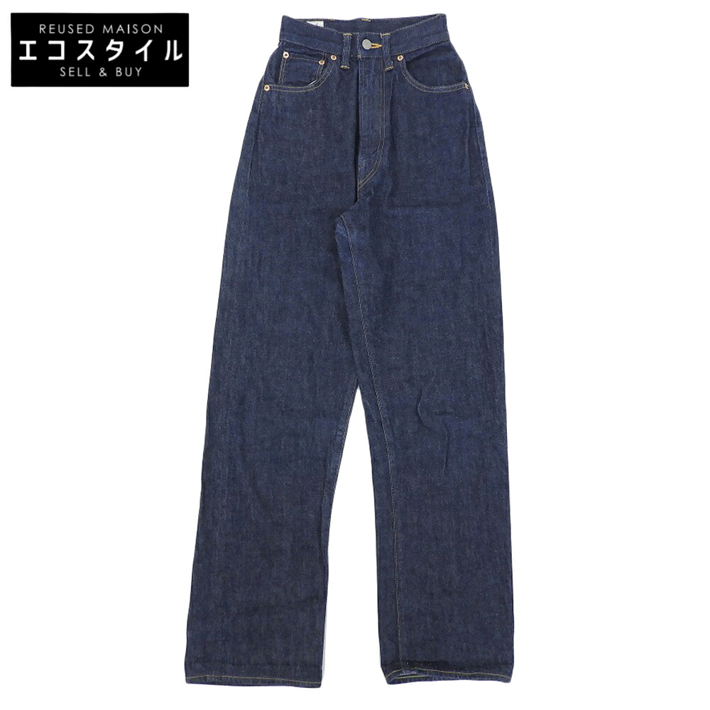 ANATOMICA アナトミカ インディゴ ハイウエスト デニムパンツ ボトムス レディース 23 618MARILYN ボトムス 23 インディゴ レディース 【中古】｜ブランドリユース エコスタイル