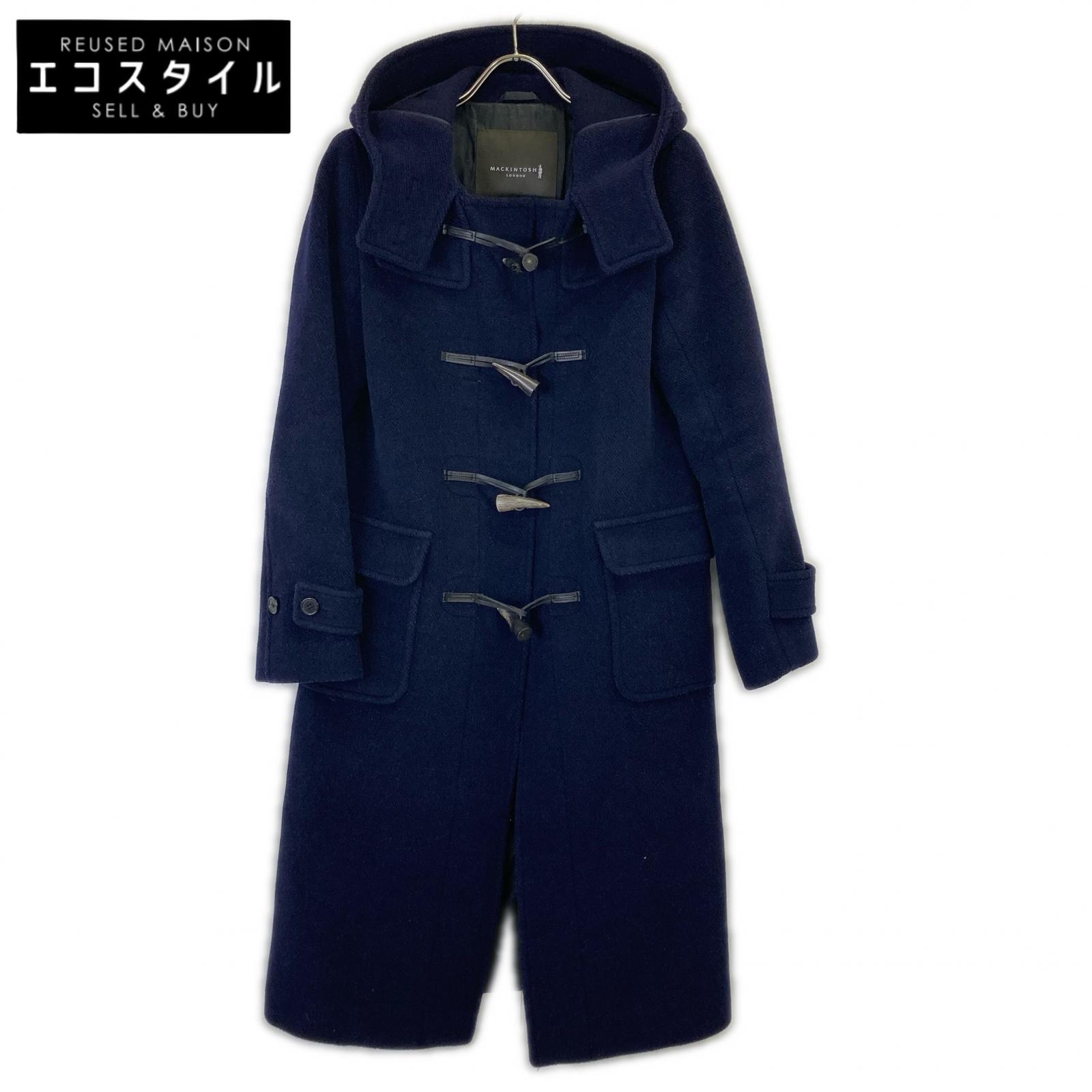 MACKINTOSH LONDON マッキントッシュロンドン G5B01-647-28 ﾈｲﾋﾞｰ ﾌｰﾃﾞｯﾄﾀﾞｯﾌﾙｺｰﾄ コート 38 ネイビー レディース 【中古】 17,184円