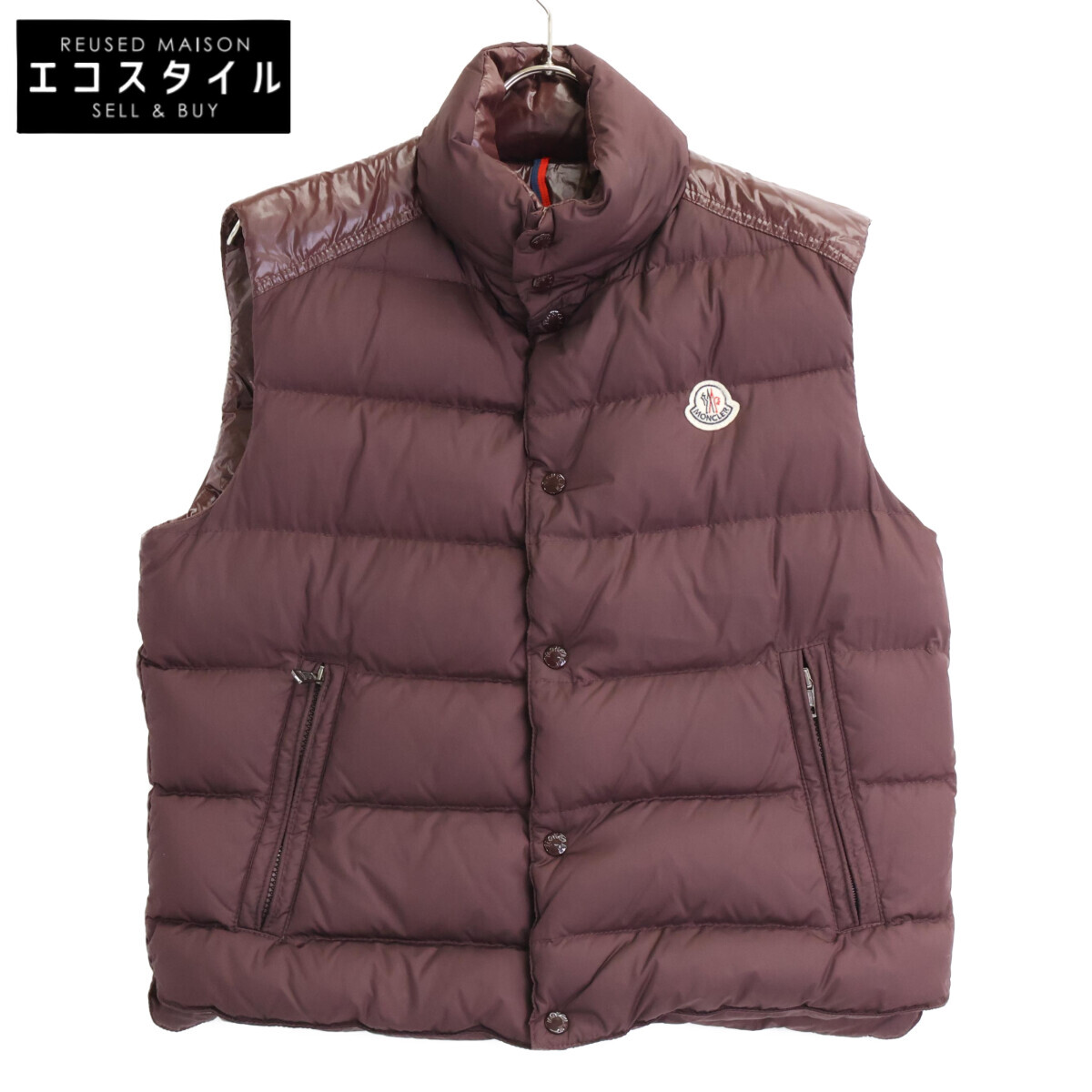 MONCLER モンク軌跡 43301 CHEVAL シュヴァル 落ちこむより良い より良い   2 ブドウ酒赤いこと メンズ 【中古】