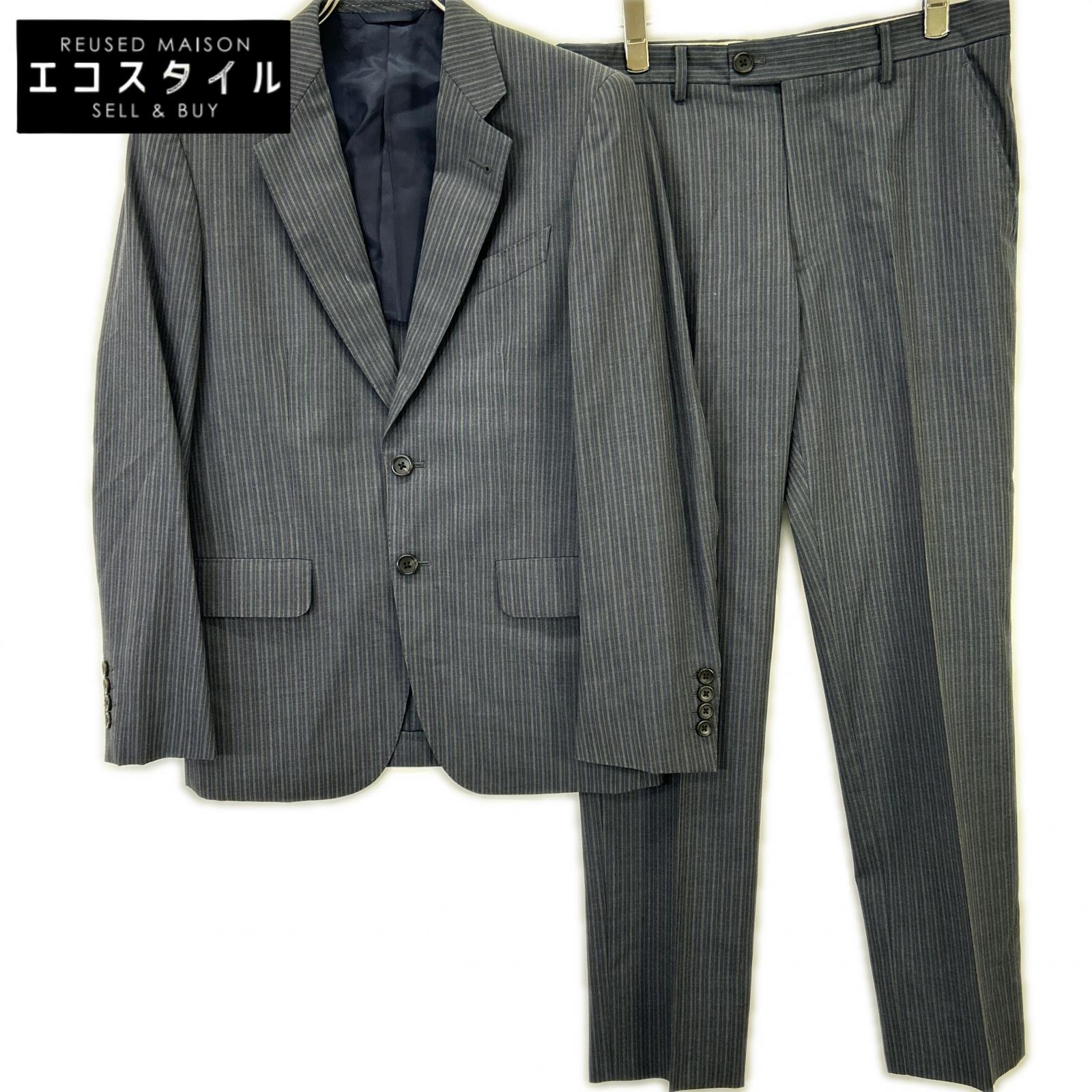 PaulSmith 極点スミス Hield出どころ 縞模様 シングル2つ釦背広 背広 セットアップ   米国海軍 メンズ 【中古】
