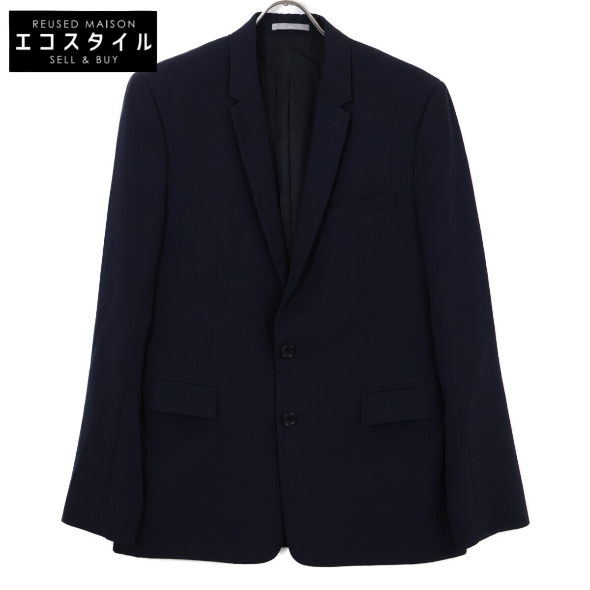 DIOR ディオール 【国内正規】833C228W6298 ウールxモヘア テーラードジャケット 48 ネイビー メンズ 【中古】|ブランドリユース エコスタイル