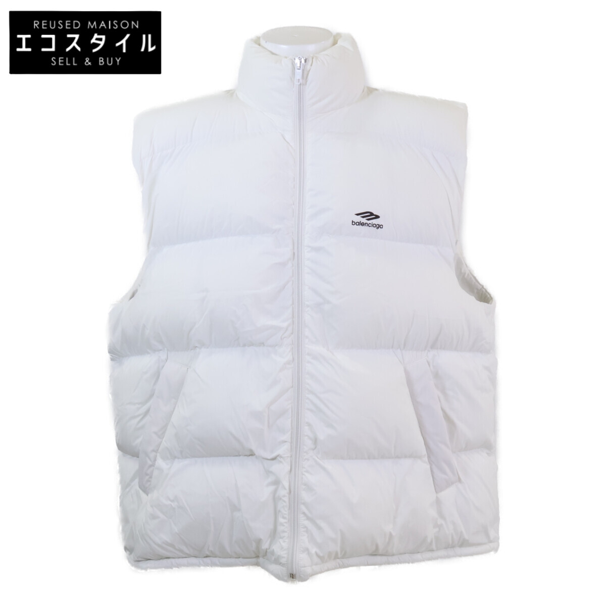 BALENCIAGA バレンシアガ 【新品負けず劣らず/国内定め事/23年製】773987 3B SKI Puffer Down vest 落ちこむ より良い 50 白いこと メンズ 【中古】