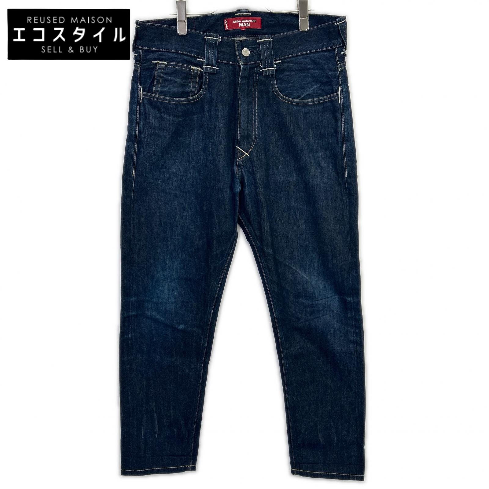 JUNYA WATANABE MAN ジュンヤワタナベマン 【×Levi\u0027s】WJ-P221 22AW インディゴ 綿ジーンズ W名まえズボン下 ボトムス   S インディゴ メンズ 【中古】