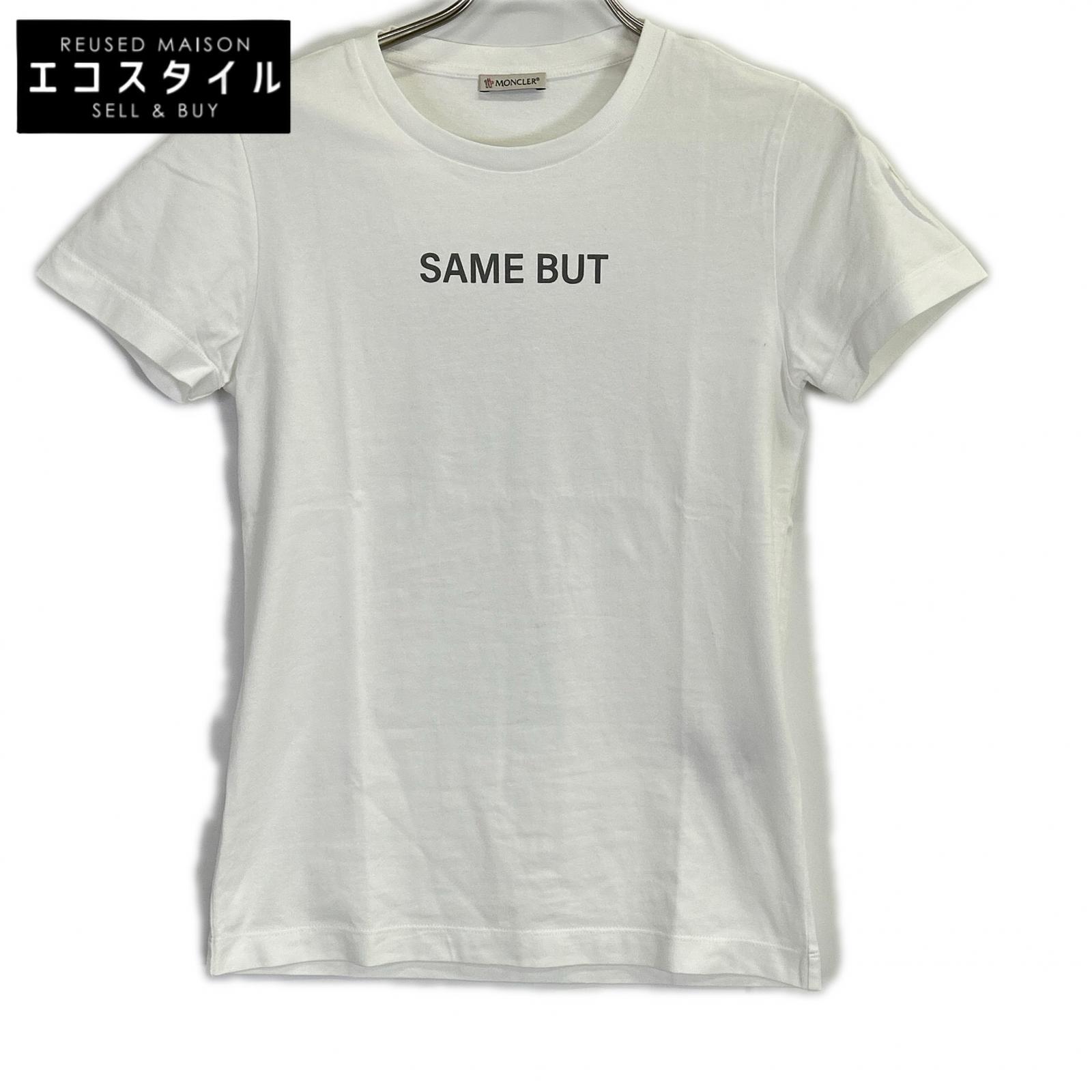MONCLER モンクレール 美品 SAME BUT SS T-SHIRT Tシャツ トップス XS ホワイト レディース 【中古】