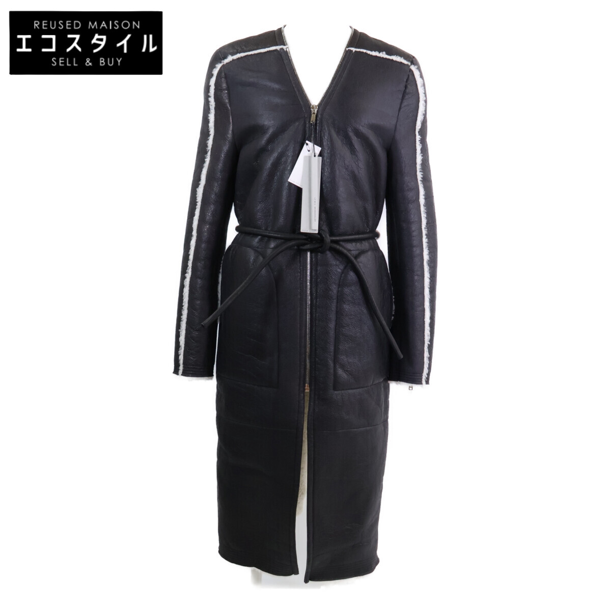 Rick Owens リックオウエンス 【美品】RR02A5960-LSHC GETHSEMANE F/W21 羊肉 ロング 厚地の外套 48 黒いこと メンズ 【中古】