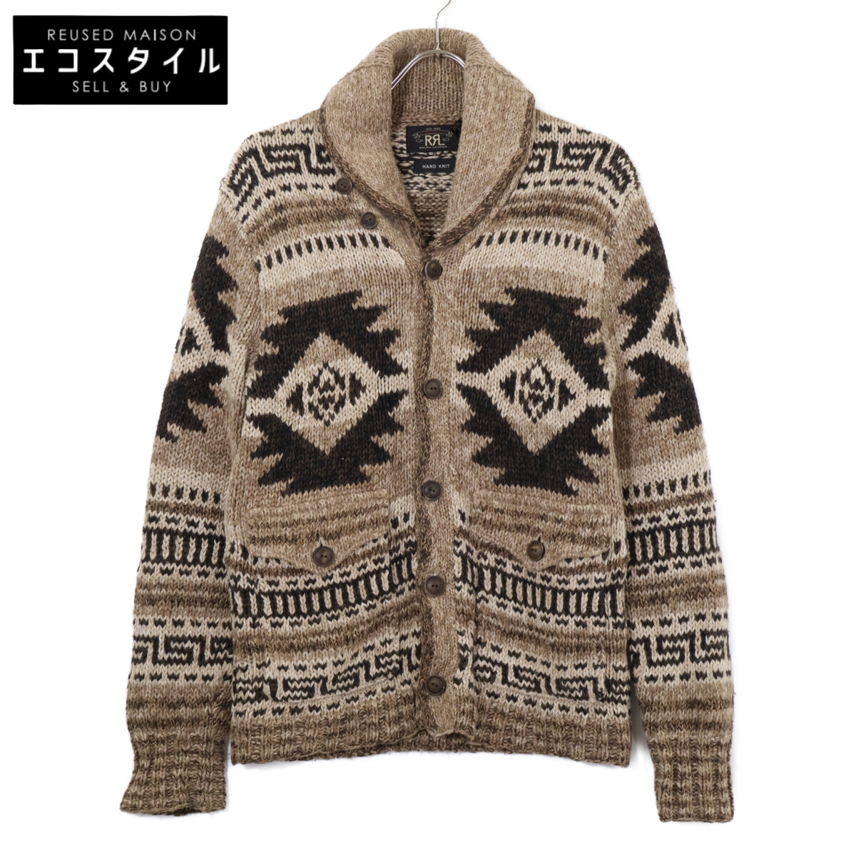 楽天市場】RRL ダブルアールエル Car Motif Cotton Wool Zip Cardigan 