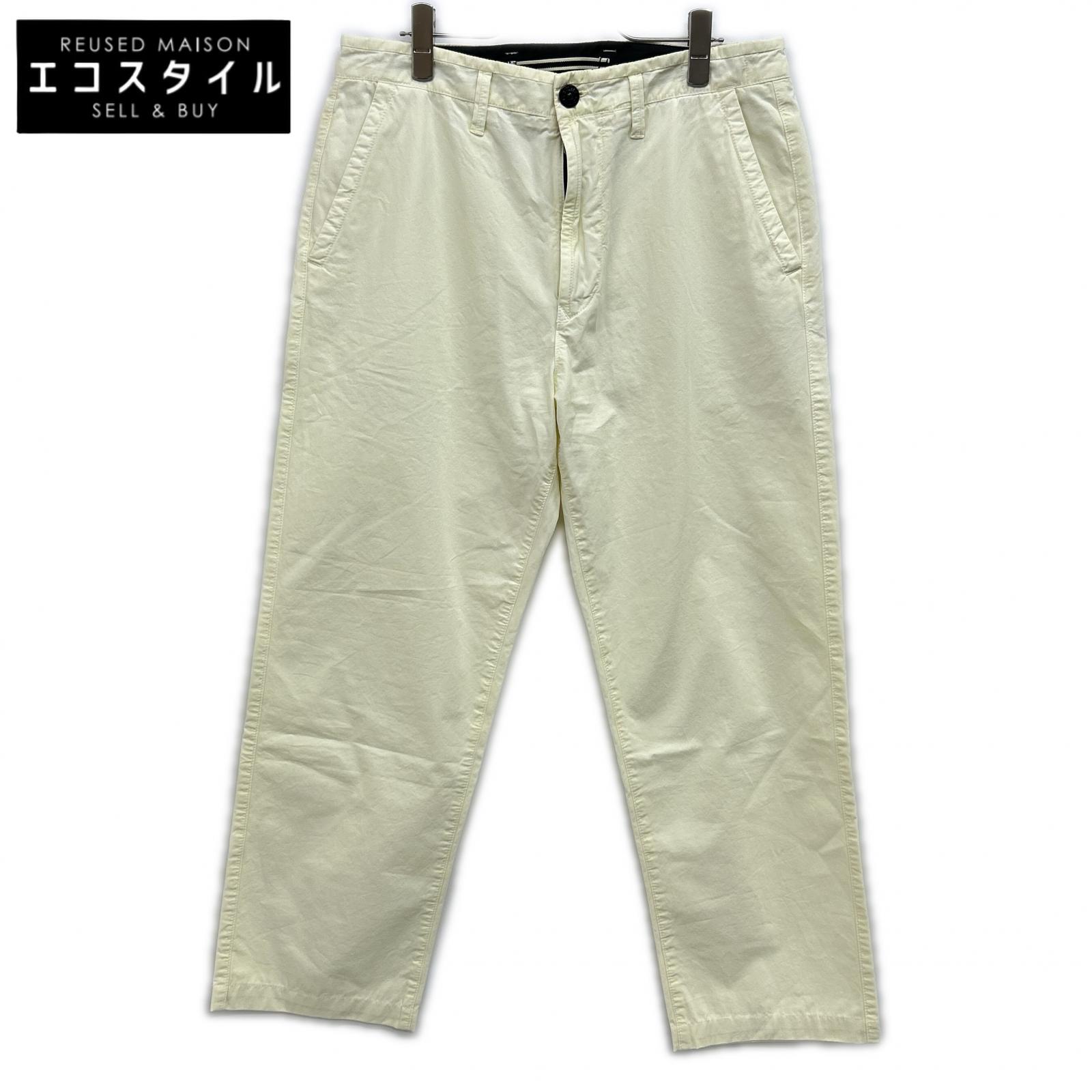 STONE ISLAND ストーンアイランド ｲｴﾛｰ ﾛｺﾞﾊﾟｯﾁｳｫｯｼｭﾄﾞﾄﾗｳｻﾞｰﾊﾟﾝﾂ ボトムス W31 イエロー メンズ 【中古】
